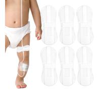 6pcs Catheter Stabilization Device for Stat Lock, 3.5x1.5in Catheter Leg Strap Adhesive Catheter Leg Band Holder Sticker Urinary Catheter Leg Bag Holders Catheter Fixation Device Supplies