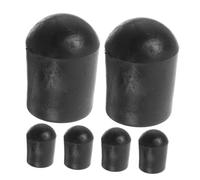 6pcs Cello Endpin Rubber Tip Stopper Protector for Cellists | Rubber Nonslip Grip, Easy Install Accessory, Black Finish, Hard Floor and Stage Use, Protects Floors