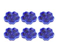 6pcs Ceramic Chopsticks Holder for Tableware and Forks, Cherry Blossom