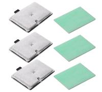 6Pcs CF1 Fish Tank Filter Cartridges Compatible with Interpet Internal CF1 Cartridge Filters Multiple Pack 3 Months Service Replacement Kit for Aquarium (3 X Filter Cartridges 3 X Algaway Pads)