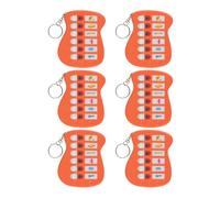 6PCS Checklist Planner Boards for Students, Home, Tangerine