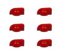 6Pcs Chicken Head Pointers Knob Effect Pedal Knobs Replacement Guitar Amplifier Knobs Easy To Use Guitar Accessories
