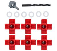 6pcs Chicken Nipples Waterer, Horizontal Poultry Feeder with Drill Bit Automatic Chicken Waterer Side Mounted Chicken Nipple Poultry Nipples