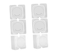 6pcs Child Safety Locks White Plastic Cabinet Locks for Fridge