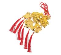 6pcs Chinese New Year Decorative Ornament Ancient Golden Pendant