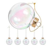 6pcs Christmas Ball Ornament 6cm Pe Hanging Decoration for Parties