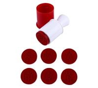 6pcs Christmas Cookie Stampers Silicone Set Non Stick Baking Tool | Interchangeable Designs for Gingerbread and Cookie Dough, Reusable Red Moulds, Quick Decorating, Bakery Use, Family Fun