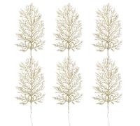 6pcs Christmas Hollow Leaf Hanging Decoration 40cm