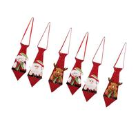 6Pcs Christmas Santa Snowman Elves Hanging Ornaments Soft Fabric Safe Decor For Home Classroom Party Christmas Santa Ornaments