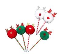 6Pcs Christmas Themed Ballpoint Pen Funny Christmas Writing Pen for Boy Girl Student Class Reward Stocking Fillers