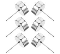 6pcs Christmas Tree Candle Holder with Spike Iron Candle Cup