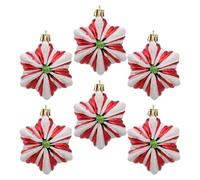 6pcs Christmas Tree Hanging Ornaments Halloween Season Plastic Decor