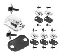 6pcs Chrome Plated Drum Kit Lug Mounts with Screws Metal Hardware | Polished Finish, Smooth Surface, Lightweight Build, Home Practice and Stage Setups
