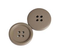 6Pcs Circular 15mm-30mm Resin Buttons, Light Coffee, 20mm