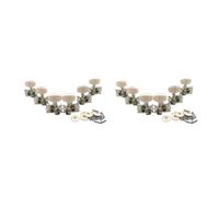6Pcs Classical Guitar String Machine Heads Tuning Pegs Keys Tuners Set Round Button 3L Tuning For Key Pegs Machine H Guitar Machine Head Turner Guitar String Tuning Peg Tuner Machine Head 3r3l Peg
