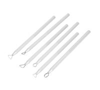 6Pcs Clay Carving Scraper Set for Pottery - Heat-Treated Strip Steel Tools with Aluminum Alloy Handle