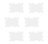 6Pcs Clear Acrylic Pin Clips Strong Attachment Prevents Loss Badge Holder Clips for Student Nurse Doctor Employee Pin Clips