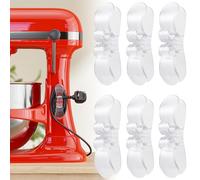 6PCS Clear Cord Organizer for Appliances, Kitchen Appliance Cord Organizer Stick On, Appliance Cord Holder, Cord Wrappers, Cord Winder for Pressure Cooker, Air Fryer, Blender, Coffee Maker, Toaster