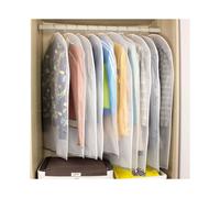 6Pcs Clear Garment Dress Suit Clothes Coat Cover Protector Travel Zip Bag