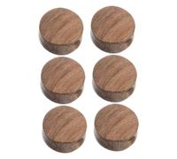 6pcs Coffee Acacia Small round Guitar Tuning Knobs | Metal Fittings, Ergonomic Grip, Enhanced Tuning Accuracy, Universal Fit