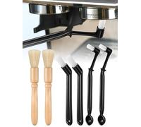 6pcs Coffee Machine Cleaning Brush Set, Espresso Machine Brush Coffee Grinder Cleaning Brush, Wood Handle and Soft Bristles Wood Brush for Coffee Machine Group Head Cleaning(as Shown)