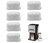 6Pcs Coffee Machine Water Filter, Coconut Shell Activated Carbon Coffee Filters, Replacement Compatible with Ninja/Cuisinart Espresso Machines, Charcoal Cartridges to Remove Impuritie (47.5x20x25mm)