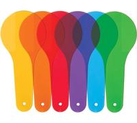 6Pcs Color Paddles, Transparent Color Paddles, Color Learning, Optics Color Filter Plate Montessori Educational Science Educational Painting Color Drawing Cognition Science Education Teacher Supplies