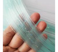 6pcs Colored Hair Extensions Mixed Silver Tinsels Synthetic Rainbow Hair Holiday Party Highlights