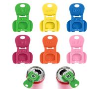 6Pcs Colorful Can Tab Openers & Leak-Proof Drink Covers, Soda Can Opener&Drink Protector, Complete Cover Cans Openers for Coke, Beer, Soda, and Aluminum Cans
