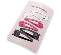 6Pcs Colorful Cartoon Printed Hair Clips Fashion Girls Personalised Cat Print Hair Folder Women's Clips Hair Jewellery,Hair Styling Accessories,Hair Pins