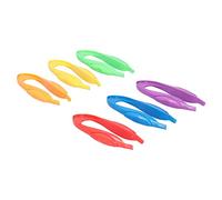 6Pcs Colorful Educational Clip Set for Kids Outdoor Exploration Nature Observation, Safe Plastic Tweezers for Children, Bright Colors for Learning, 5.9in Clips, Suitable for Children's