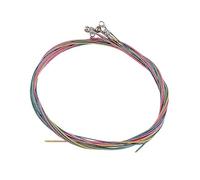 6Pcs Colorful Guitar String Replacement Acoustic Guitar String Coppers Guitar String Set For Acoustic Guitar Folk Guitar