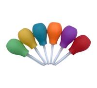 6Pcs Colorful Pipettes Droppers for Ages 3+ Science Educational Supply Transfer Eyedropper Liquid Droppers with Holder Large Diameter Straws