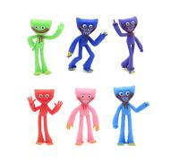 (6PCS) (Colour Random) Poppy Playtime Action Figures Huggy Wuggy Game Toys 4''