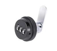 6pcs Combination Cabinet Lock Zinc Alloy Password Locks Security Home Automation Cam Lock for Mailbox Cabinet Door for Cabinet Deposit Box(Black 30mm)