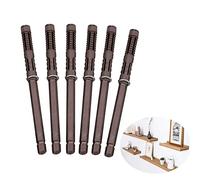 6PCS Concealed Floating Shelf Brackets, Heavy Duty Invisible Supports for DIY Custom Wall Floating Board Shelves (12 x 120mm)