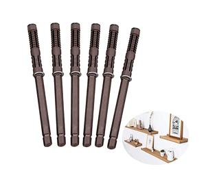 6PCS Concealed Floating Shelf Brackets, Heavy Duty Invisible Supports for DIY Custom Wall Floating Board Shelves (12 x 120mm)