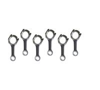 6pcs Connecting Rod With Bearing 4944670 4944887 Compatible For Cummins Engine 6L8.9 8.9L 10.6L