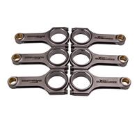 6PCS Connecting Rods for BMW S38 B35 B36 B38 M5 M6 Conrod Con Rod Bielle Pleuel