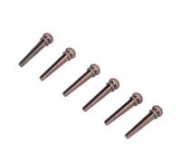 6PCS Copper Acoustic Guitar Bridge Pins Peg Multifunctional Sturdy Small Size Lightweight for Repair Decoration (Bronze)
