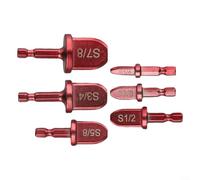 6PCS Copper Pipe Expander Set, Hex Shank Swaging Tool Kit for HVAC Air Conditioning Repair and Installation
