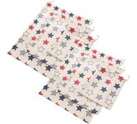 6pcs Cotton Linen Drawstring Storage Bag Set for Clothing and Towels