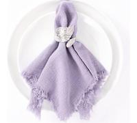 6PCS Cotton Napkins for Elegant Dining Perfect for Special Occasions and More (Purple)
