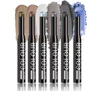 6Pcs Cream Eye Shadows Brightener Stick Makeup Set Shimmers Matte Eyeshadow Pencil Lasting Highs Pigmented Eye Makeup Pigmented