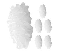 6pcs Creative Rice Grain Brooch Pin for Clothing and Accessories White | Acrylic and Zinc Alloy, Realistic Fun Style, for Backpacks, Hats, Jackets and School Bags