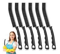 6PCS Crevice Cleaning Brush Set, Hard Bristle Cleaning Supplies for Kitchen, Bathroom, Corner, Grout, Sink, Cup, Teapot, Bottle, Blender