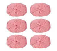 6Pcs Crochet Yarn Acrylic Soft 50g/Roll Knitting for Hand Knitting Weaving Bag Hat Clothes Craft Cotton