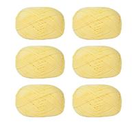 6Pcs Crochet Yarn Cotton Knitting for Hand Weaving Knitting Clothes Craft Bag Hat Sweater Craft Supplies