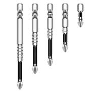 6Pcs Crosses Head Antislip Screwdriver Bits Set with Precisions for Household and Electronic Repair Hand Tool Antislip Screwdriver Bits