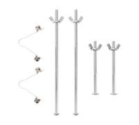 6pcs Crutch Replacement Spring Balls for Walking Crutches Repair Kit | Zinc Plated Metal Hardware, Rust Resistant Spring Clips, Quick Fixes for Grips and Adjustment